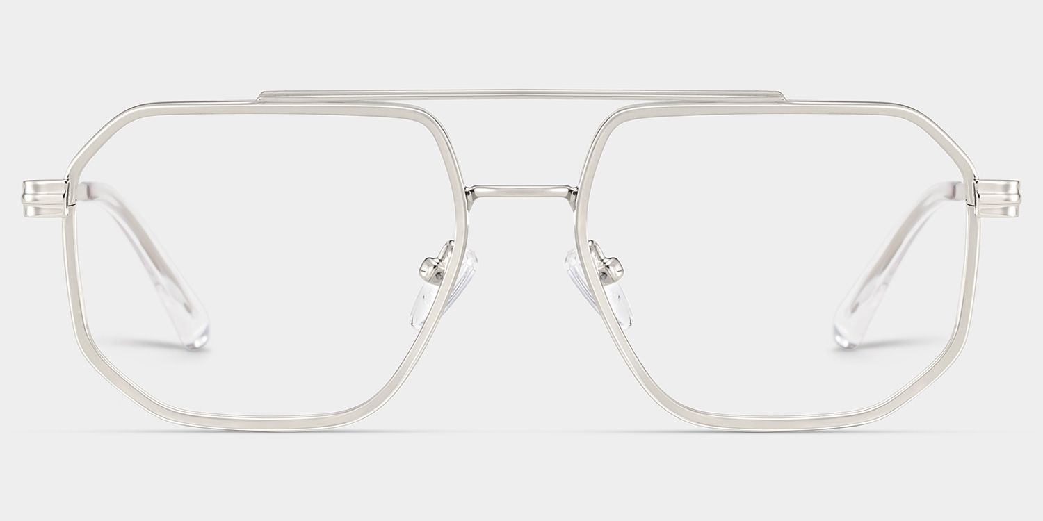 Autumn silver aviator glasses Frame Glasses Online | ZEELOOL1