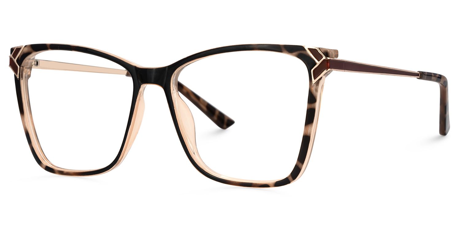 Tricee square Tortoise shell Eyeglass Frames For Women | ZEELOOL Canada3