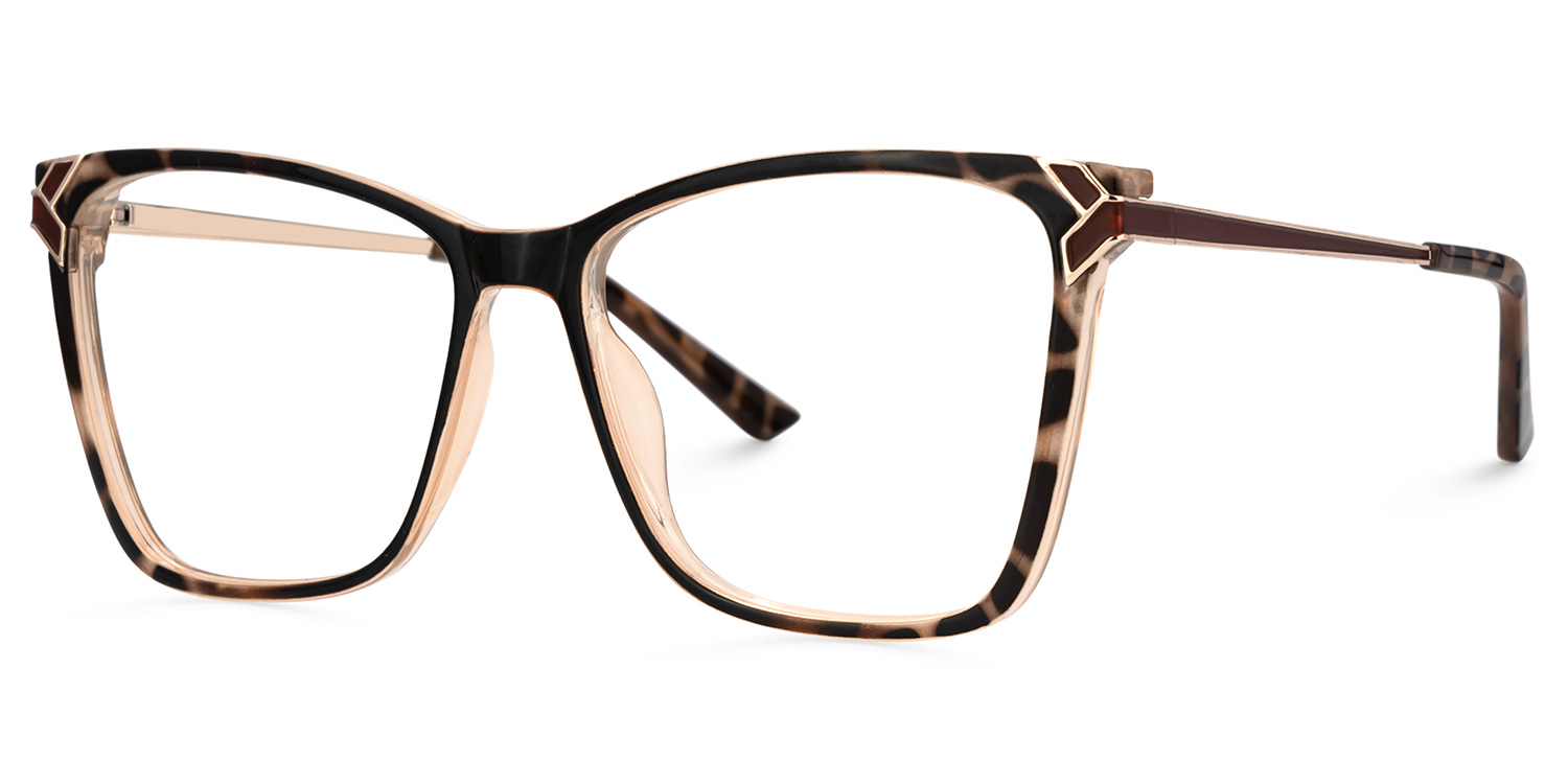 Tricee square Tortoise shell Eyeglass Frames For Women | ZEELOOL Canada3