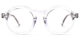 Mariam Round Clear Glasses0