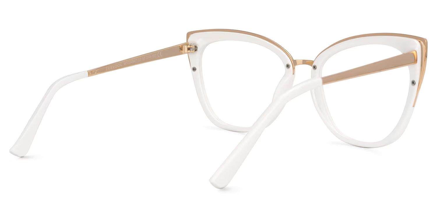 Ruiz Cateye White Glasses | ZEELOOL Canada3