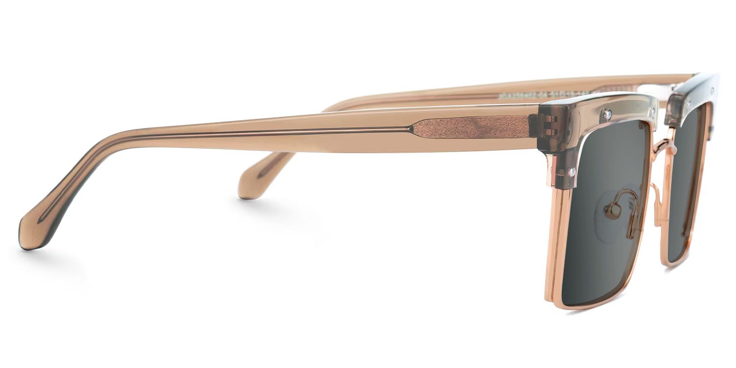 Designer Kiana Beige Frame Sunglasses | Zeelool2