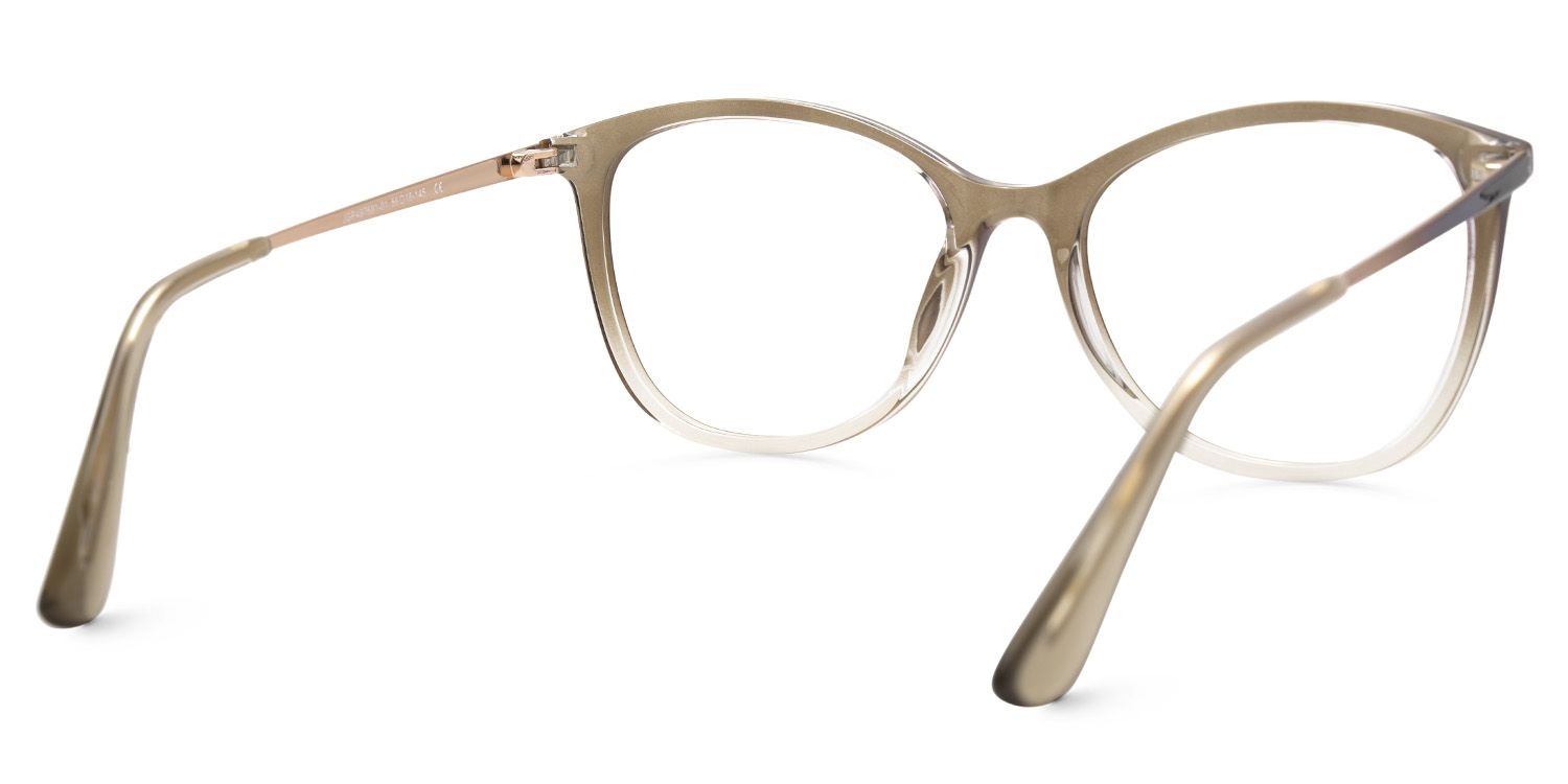 Jenee Thin Brown Glasses Frame in Oval Design | ZEELOOL Canada2