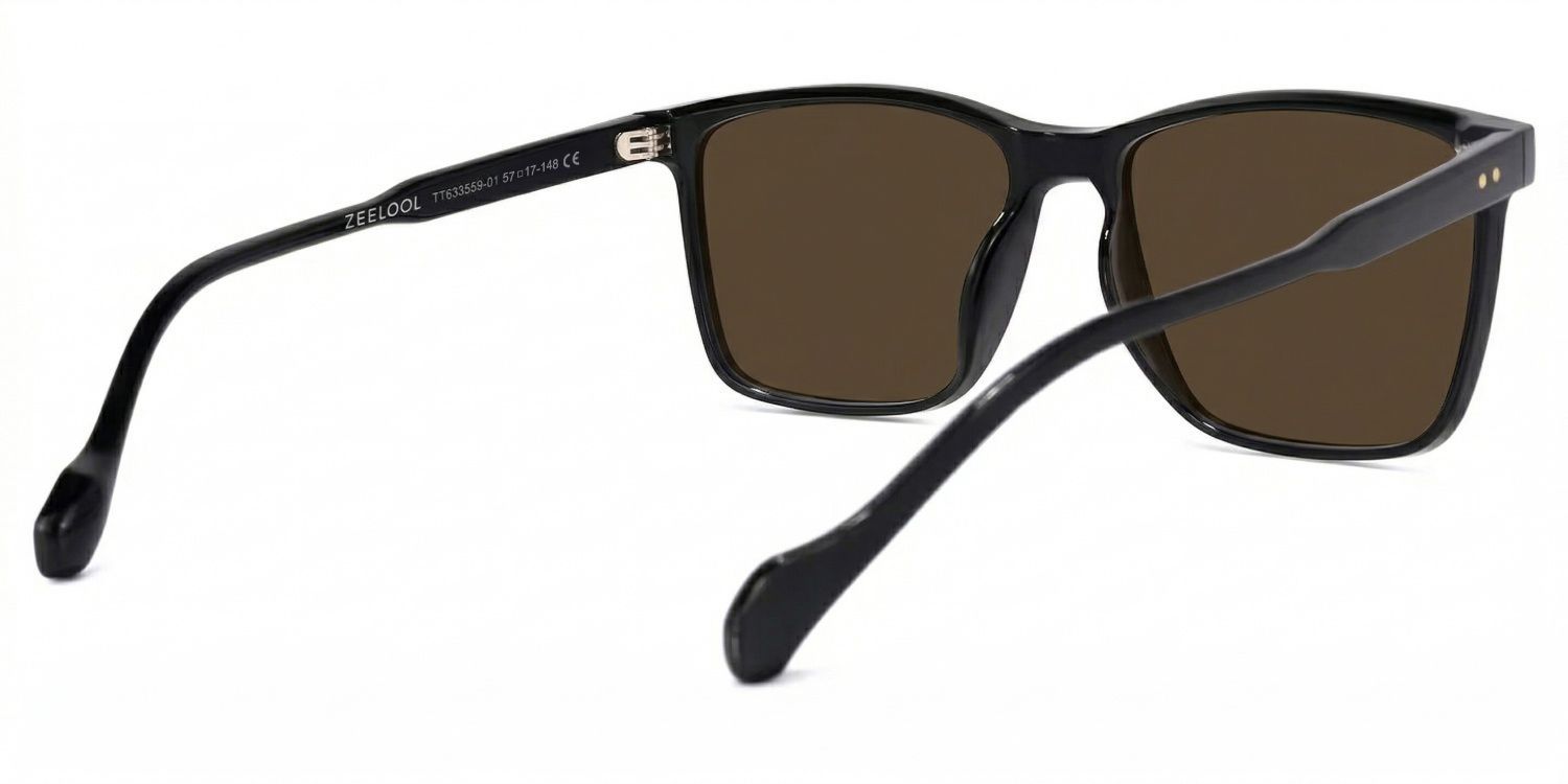 Burgos Square Black Glasses | Zeelool Glasses3