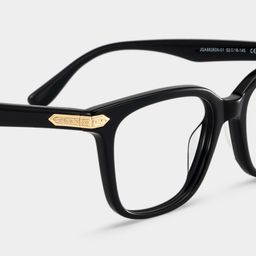 Thomas Rectangle Black Glasses5
