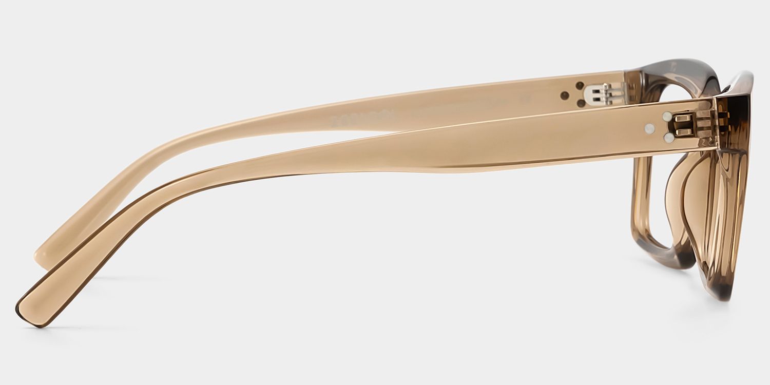 Grover Rectangle Eyeglasses and Beige Color Frames5