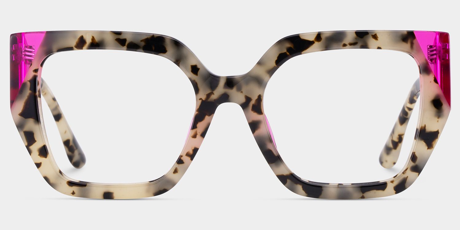 Viva Tortoise Frame Glasses with Square Frame Online | ZEELOOL Canada1