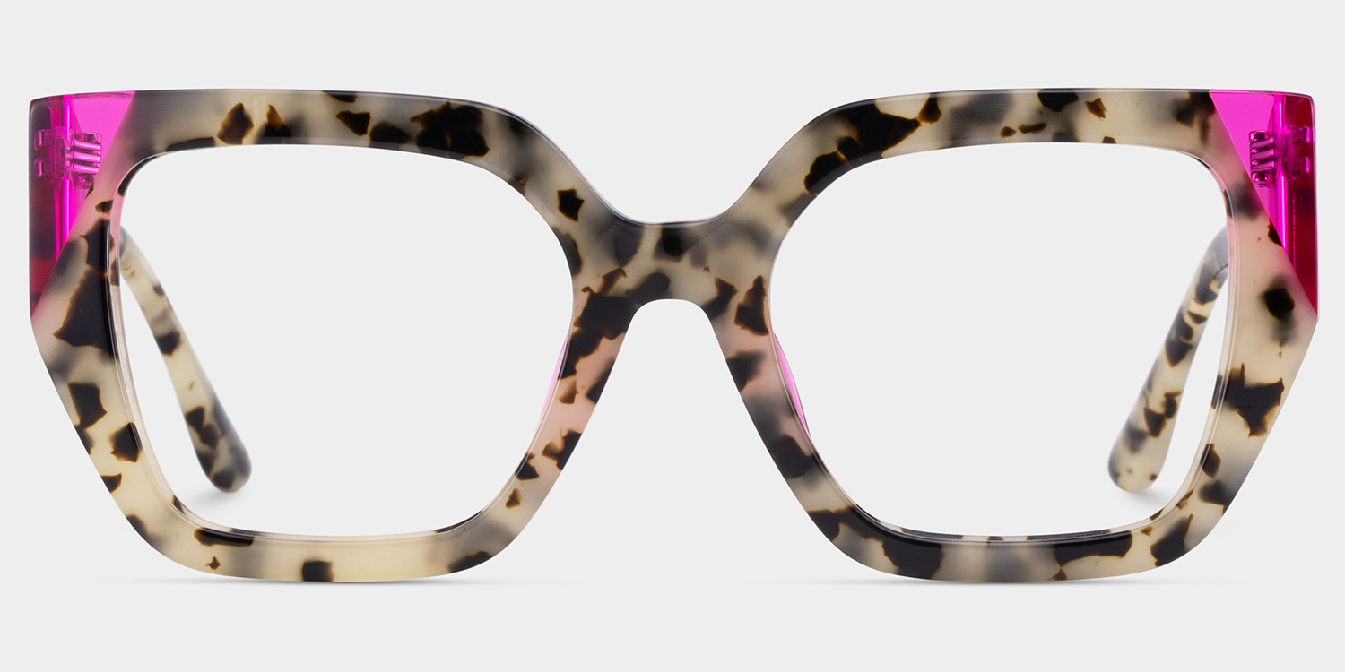 Viva Tortoise Frame Glasses with Square Frame Online | ZEELOOL Canada1