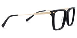 Greain Rectangle Black Glasses4
