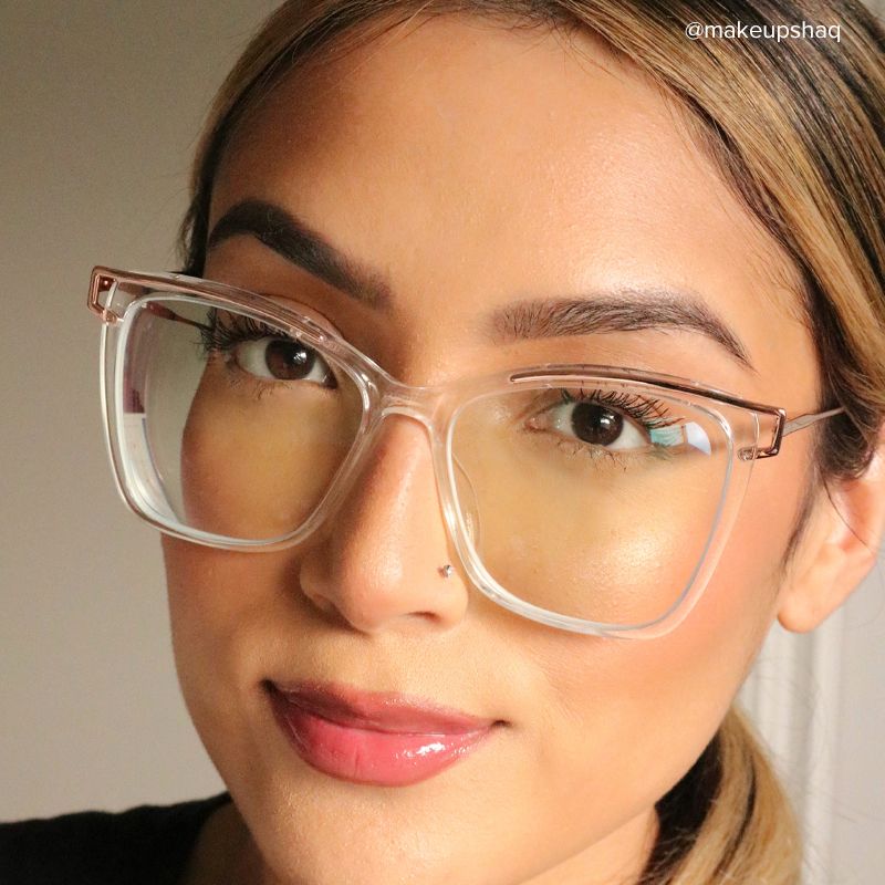 Krystle Square Clear Frame Glasses | ZEELOOL Canada11