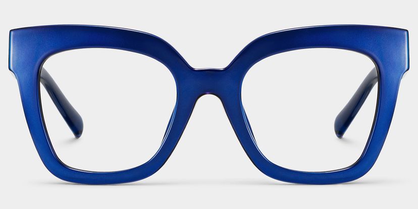 Malcolm Square Blue Glasses