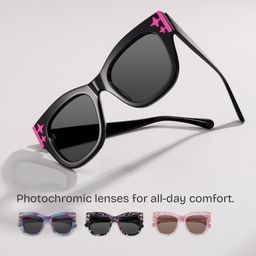 Minfia Black Square Glasses1
