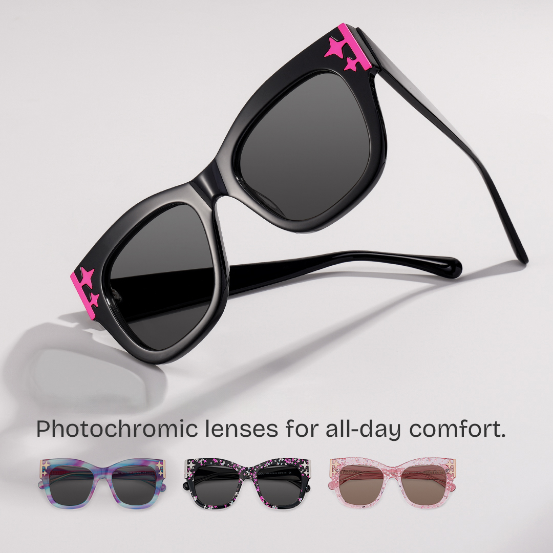 Minfia Square Black Glasses1