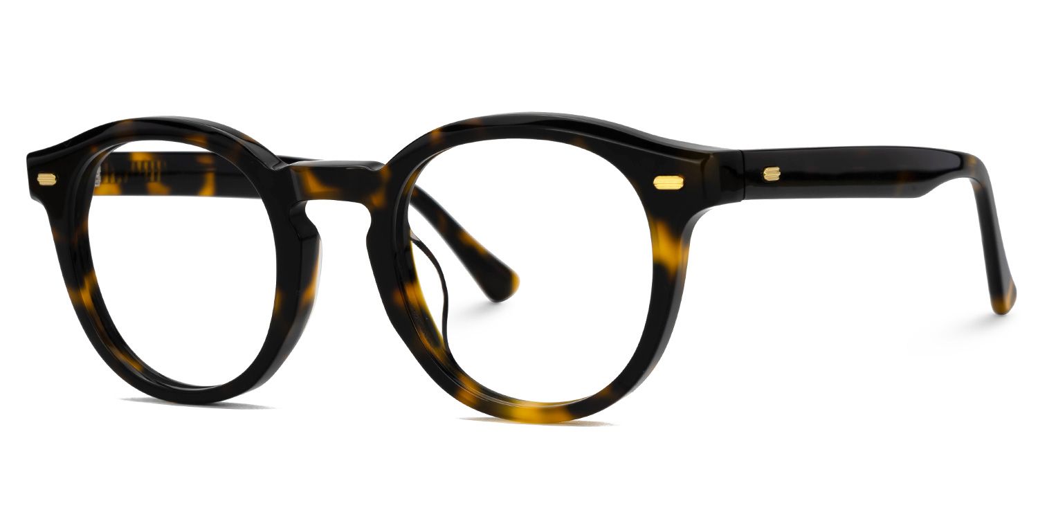 Dicks Eyeglasses in Round Tortoise Frame | ZEELOOL Canada1