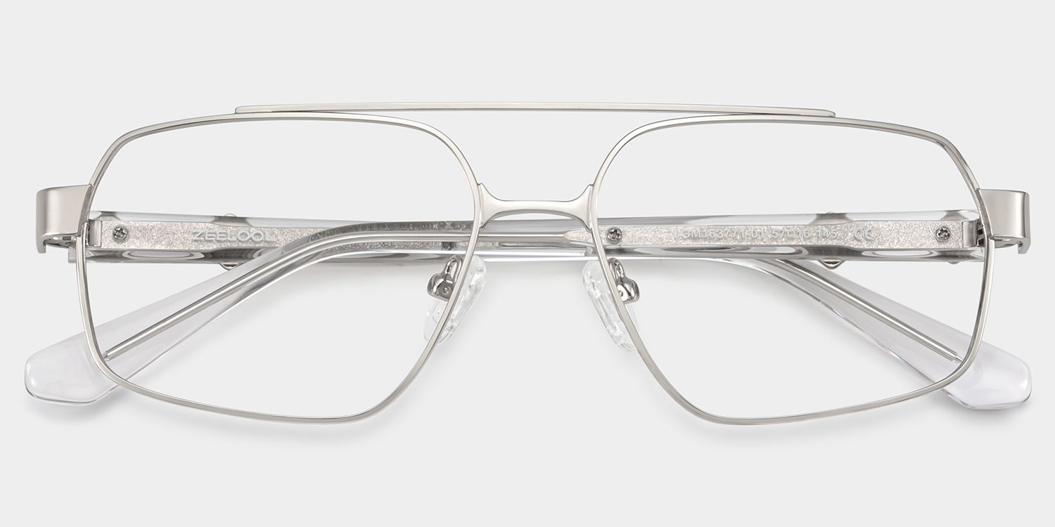 Sterling Eyeglasses in Aviator Silver Frame | ZEELOOL Canada2