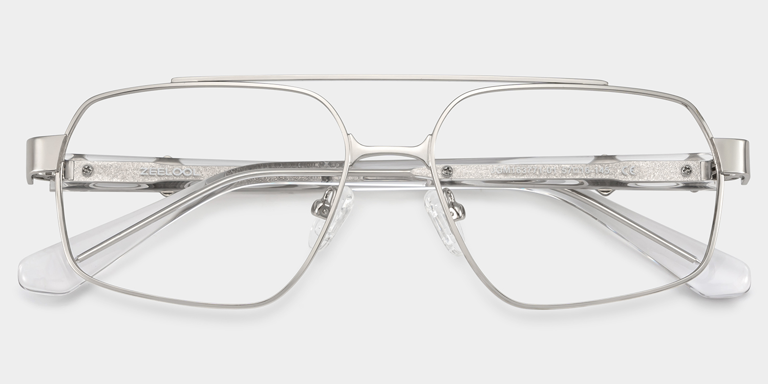 Sterling Eyeglasses in Aviator Silver Frame | ZEELOOL Canada2