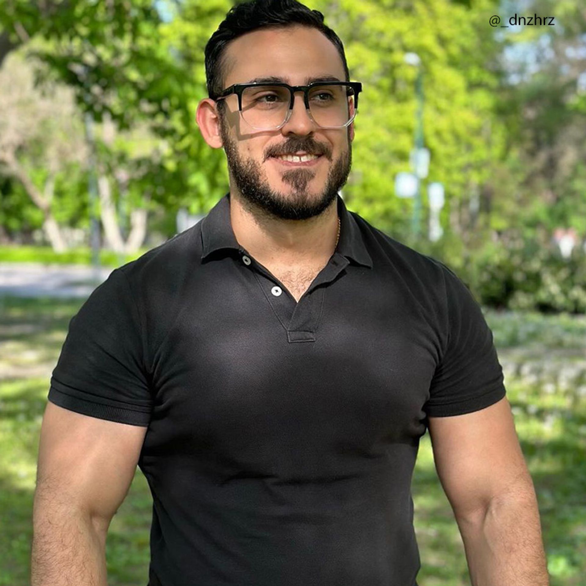 Matherne Square Glasses and Black-Crystal Frames4