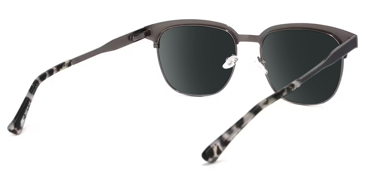 Wren Dark-Gray Browline Sunglasses to Frame Your Face | ZEELOOL CA3