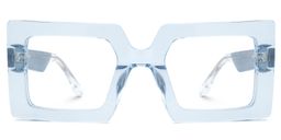 Tiffaney Square Blue Glasses0