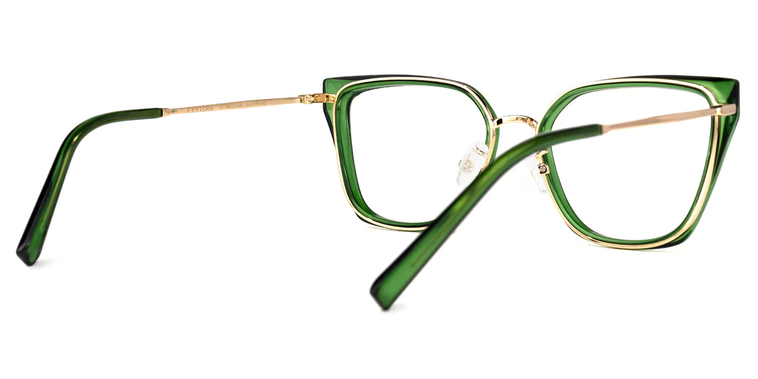 Martine Square Green Glasses | ZEELOOL Canada3