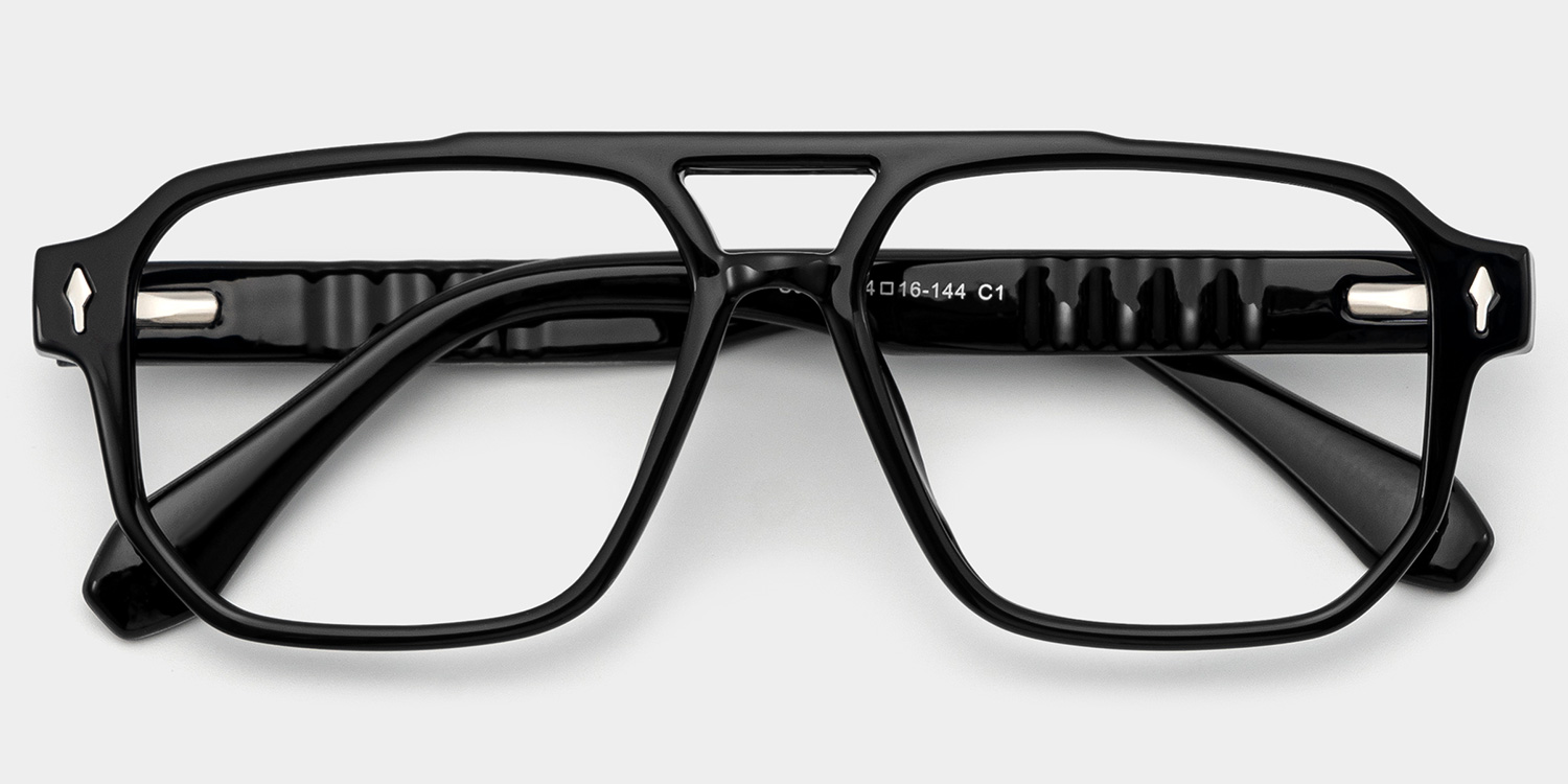 Colton Aviator Black Glasses2