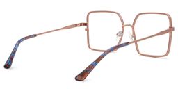 Toure Square Rose-Gold Glasses3