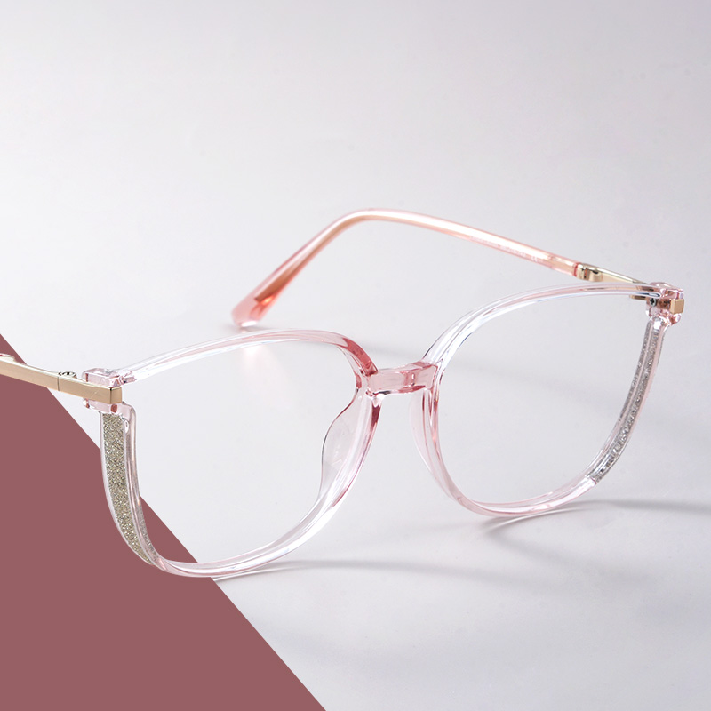 Rodz Light Pink Square Frame Glasses | ZEELOOL Canada0