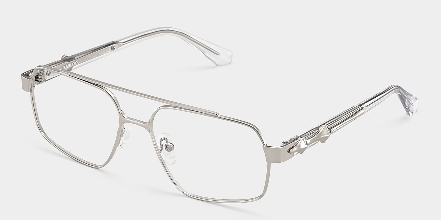 Sterling Eyeglasses in Aviator Silver Frame | ZEELOOL Canada3