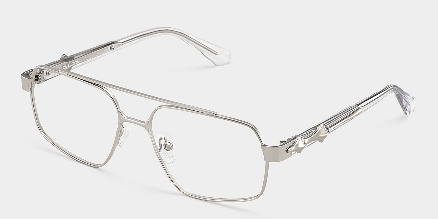 Sterling Eyeglasses in Aviator Silver Frame | ZEELOOL Canada3