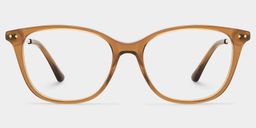 Finch Brown Rectangle Glasses0