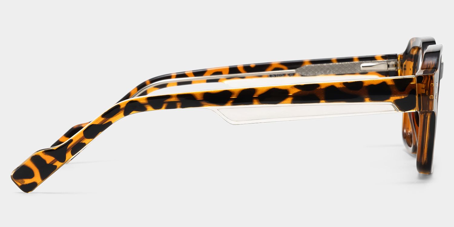 Joy Tortoise Frame Glasses with Geometric Frame Online | ZEELOOL4