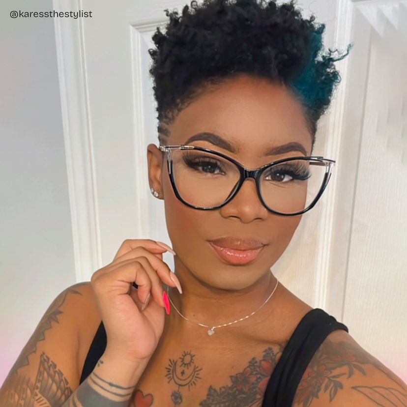 Yomary Cateye Black Glasses