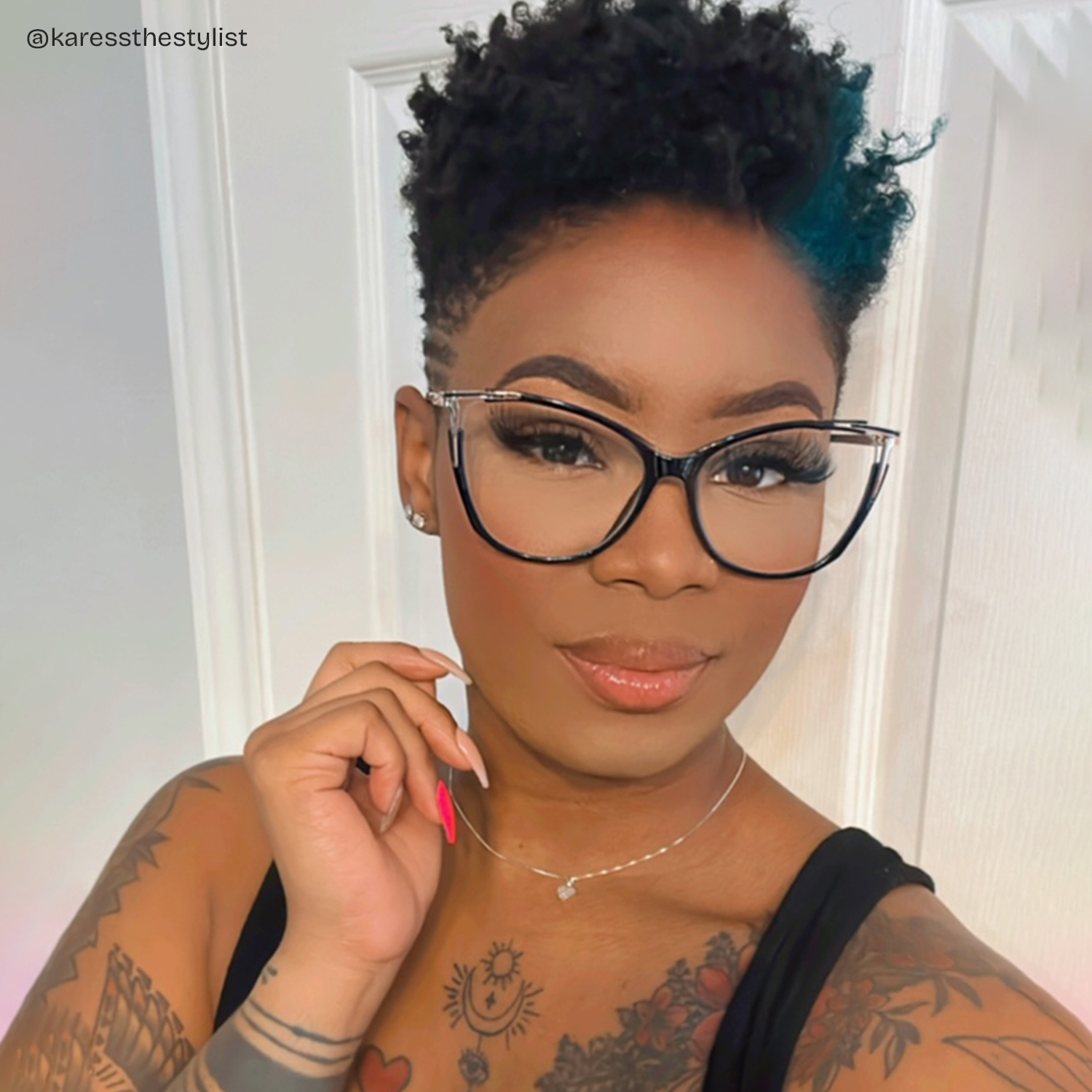 Yomary Cateye Black Glasses