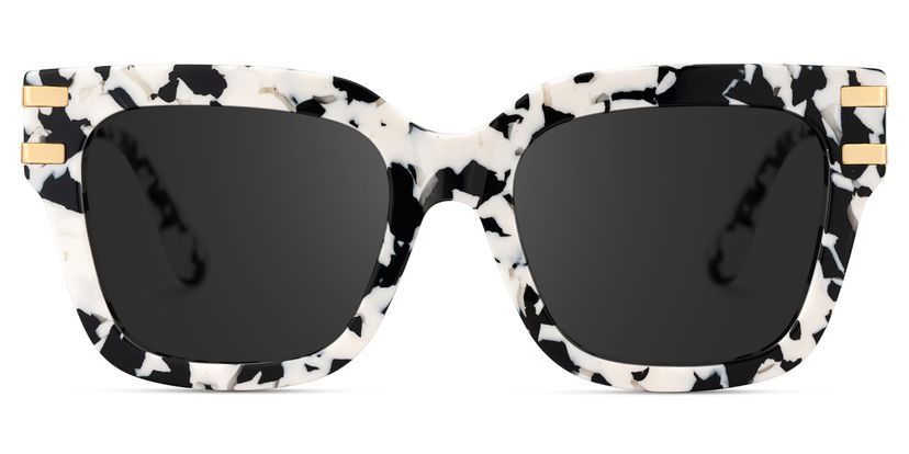 Lidia Square Cow Print Sunglasses