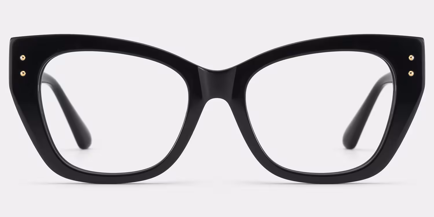 Skylar Butterfly Black Glasses1