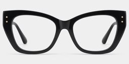 Skylar Butterfly Black Glasses1