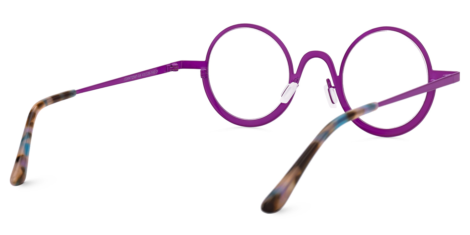 Banfield Round Purple Glasses3