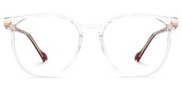 Simoni Round Clear Glasses1