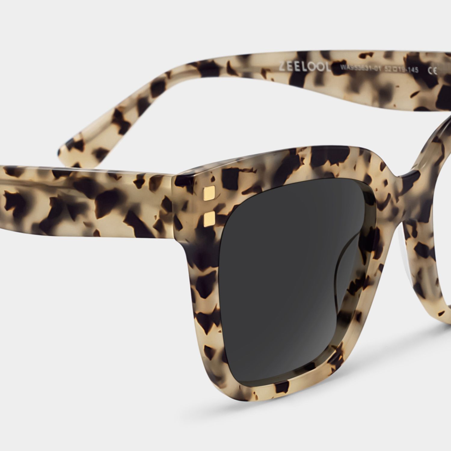 Minguela Square Brown-Tortoise Sunglasses | ZEELOOL Canada4