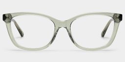 Cassia Green Rectangle Glasses1