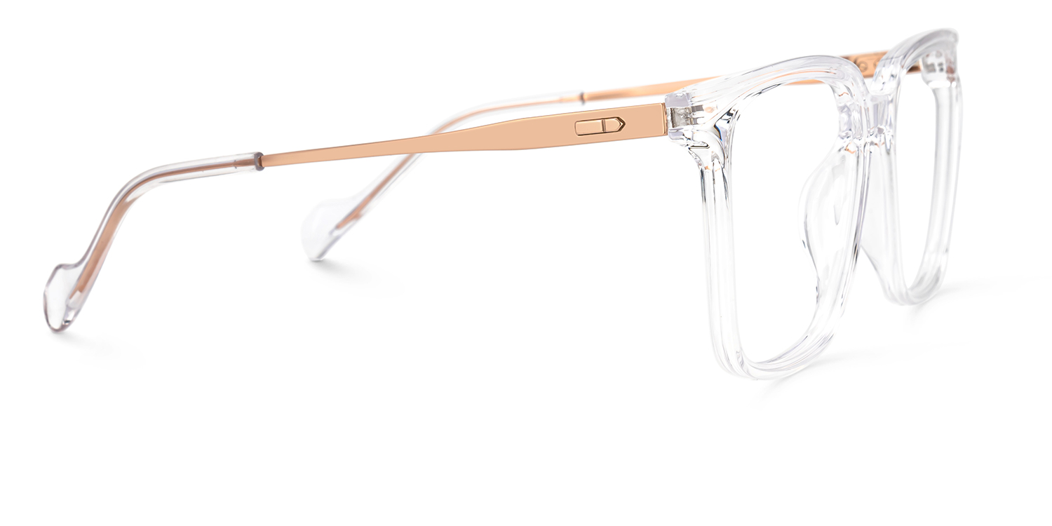 Thin Crystal Frame Glasses With Square Shape3