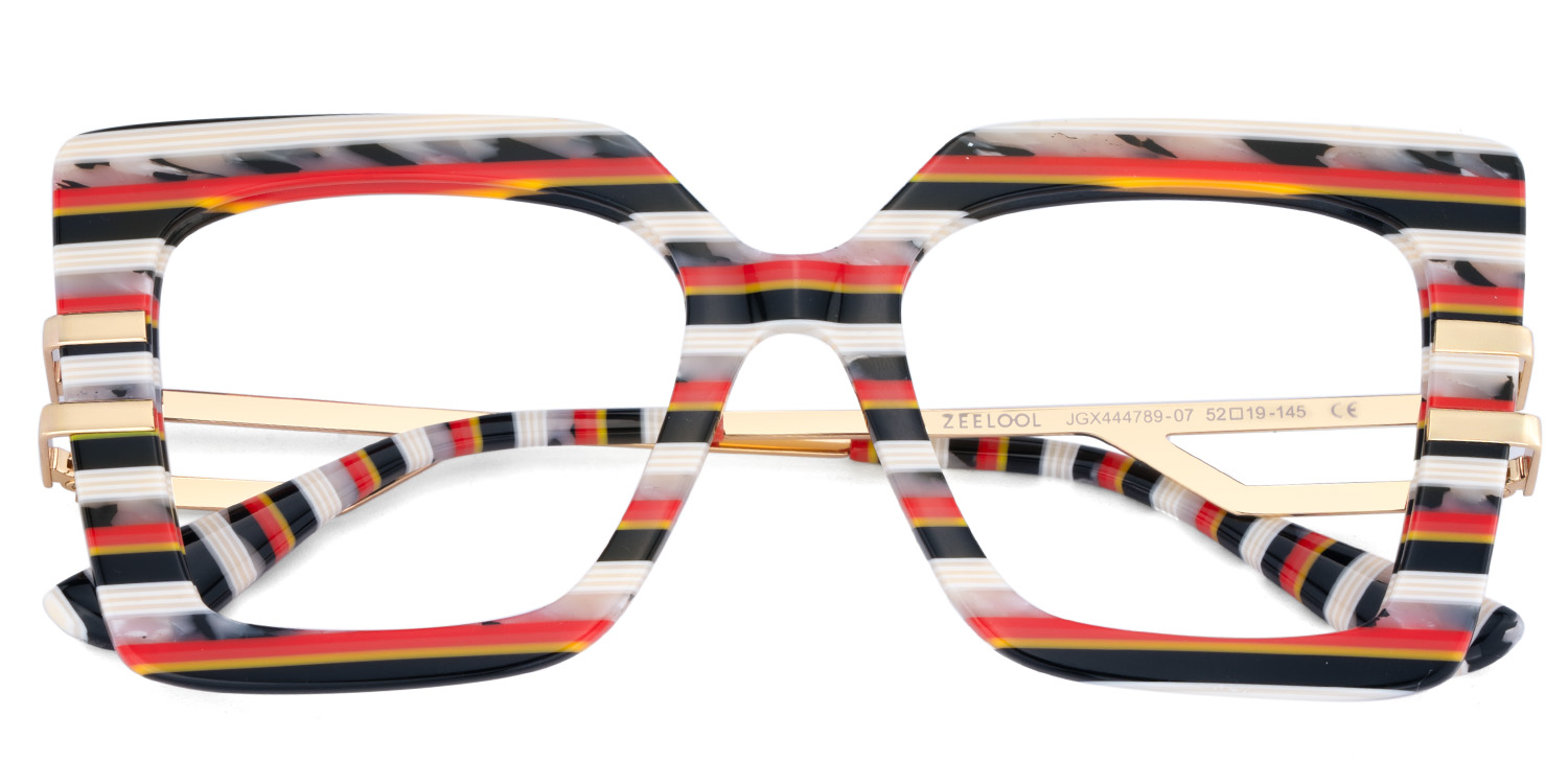 Best Women's Frames For Thick Lenses With Rainbow Stripes1