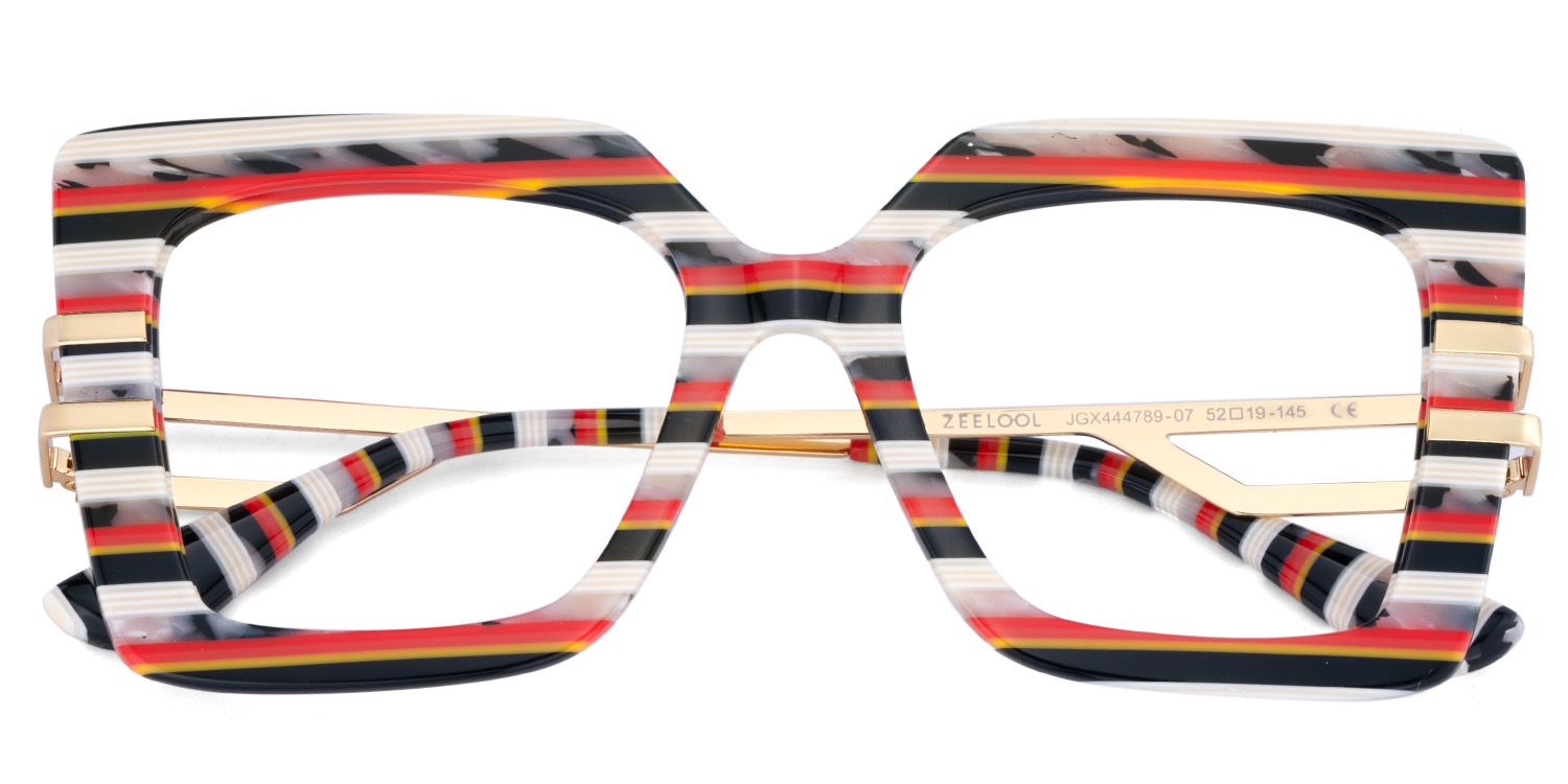 Poutine Square Multicolor Glasses1