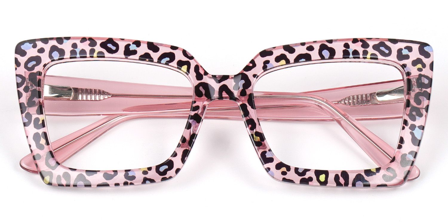 Tootie Eyeglasses in Butterfly Pink Leopard Frame | ZEELOOL Canada1