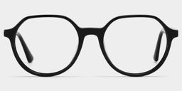 Hazel Geometric Black Glasses1