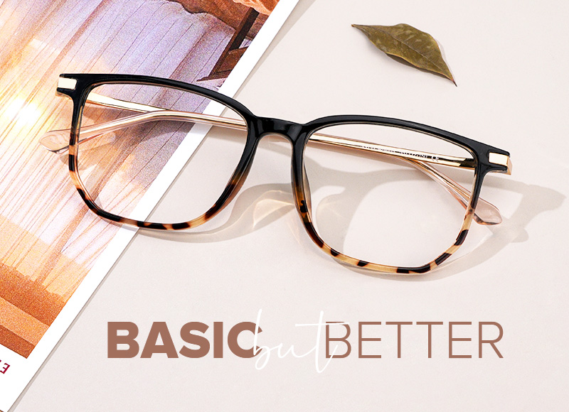 ZEELOOL Fezell Square Tortoise Glasses