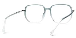 Joana Geometric Blue Clear Glasses5