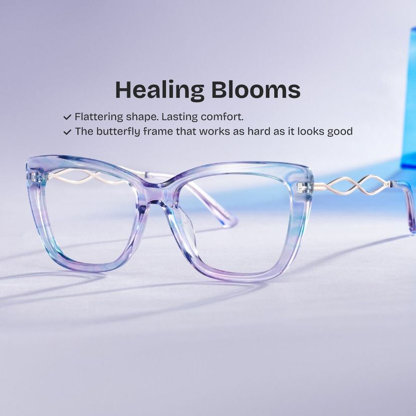 Remi Purple Butterfly Glasses