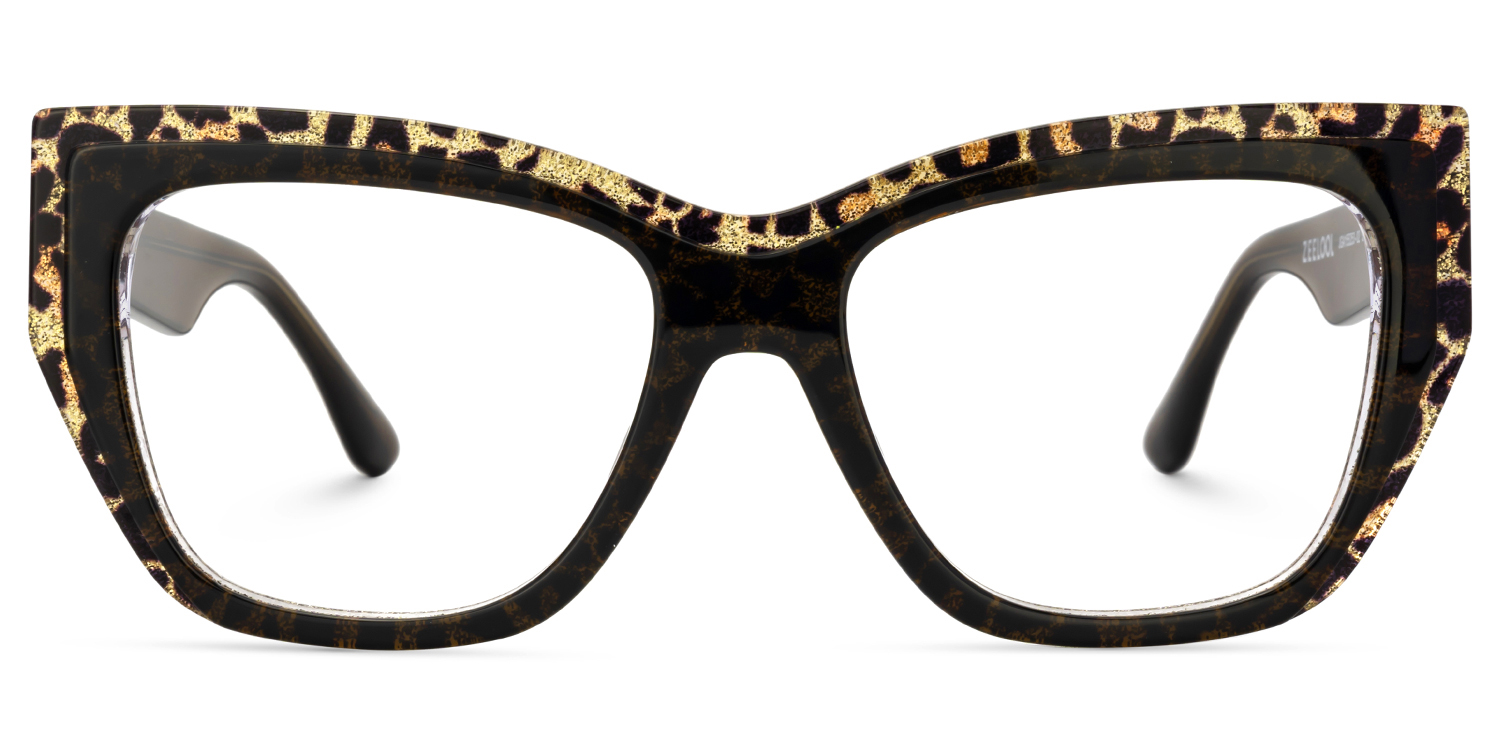 Thurman Butterfly Brown Leopard Glasses2