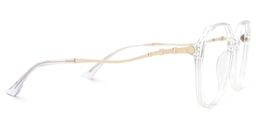 Lekesha Geometric Clear Glasses2